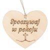 Zawieszka Spoczywaj W Pokoju Krzyż Fala Serce [Komplet 100szt]